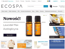 Tablet Screenshot of ecospa.pl